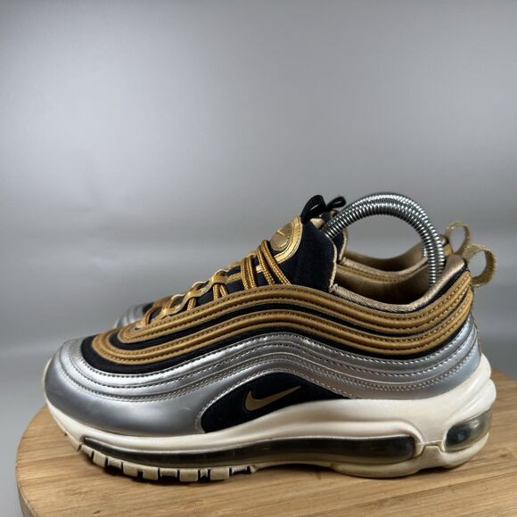 Nike‎ Womens Air Max 97 AQ4137-700 Gold Running Shoes Sneakers Size 7.5 - Picture 3 of 8